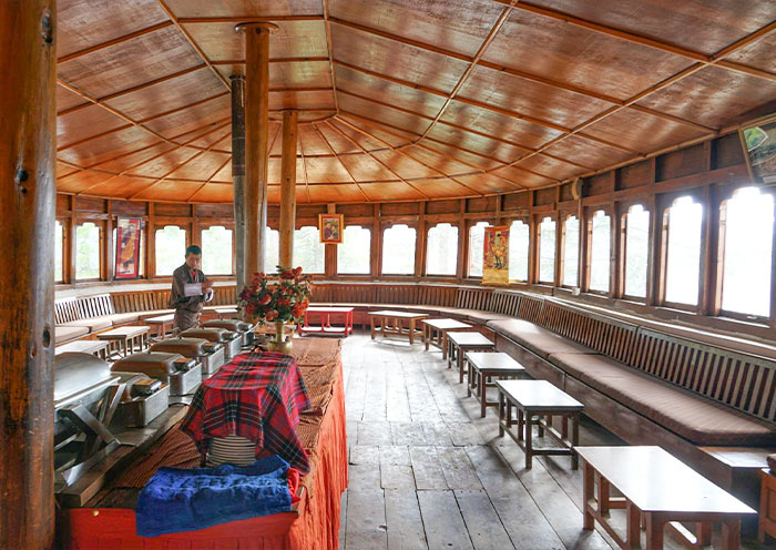 徒步虎穴寺途中的休息點